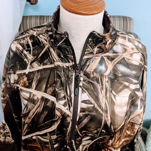 Russell Outdoors Camouflage Pullover Jacket Quarter Zip Coat